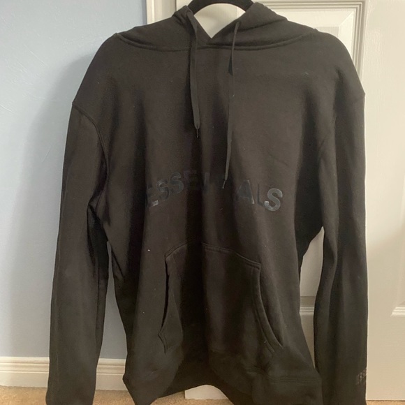 Black essentials fear of god hoodie - Picture 2 of 2